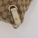 GUCCI GG Canvas Shoulder Bag Nylon 2 Set Beige Black Auth 202774-18