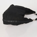 GUCCI GG Canvas Shoulder Bag Nylon 2 Set Beige Black Auth 202774-4