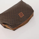 CELINE Macadam Canvas Shoulder Bag PVC Leather 2 Set Brown Black Auth 202775-5