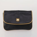 CELINE Macadam Canvas Shoulder Bag PVC Leather 2 Set Brown Black Auth 202775-9