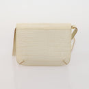 Salvatore Ferragamo Shoulder Bag Leather Canvas 3 Set Orange White Auth 202776-10
