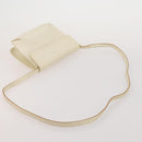 Salvatore Ferragamo Shoulder Bag Leather Canvas 3 Set Orange White Auth 202776-12