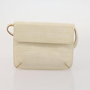 Salvatore Ferragamo Shoulder Bag Leather Canvas 3 Set Orange White Auth 202776-9