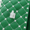 VALENTINO Rockstuds Chain Shoulder Bag Leather Green White Auth 202800V-23