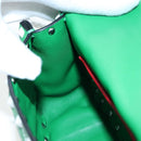VALENTINO Rockstuds Chain Shoulder Bag Leather Green White Auth 202800V-26