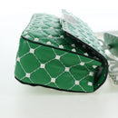 VALENTINO Rockstuds Chain Shoulder Bag Leather Green White Auth 202800V-4