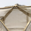 GUCCI GG Supreme Boston Bag PVC Beige Gold Tone 189895 Auth 202805V-22