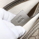 GUCCI GG Supreme Boston Bag PVC Beige Gold Tone 189895 Auth 202805V-11