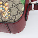 GUCCI GG Supreme Shoulder Bag PVC Beige Silver 450948 Auth 202809SAV-16