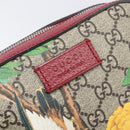GUCCI GG Supreme Shoulder Bag PVC Beige Silver 450948 Auth 202809SAV-18