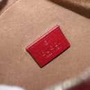 GUCCI GG Supreme Shoulder Bag PVC Beige Silver 450948 Auth 202809SAV-20