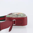 GUCCI GG Supreme Shoulder Bag PVC Beige Silver 450948 Auth 202809SAV-5
