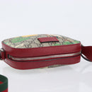 GUCCI GG Supreme Shoulder Bag PVC Beige Silver 450948 Auth 202809SAV-6