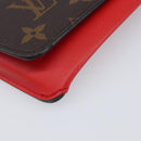 LOUIS VUITTON Monogram Etui Lunette Woody Glasses Case GI0372 LV Auth 202811-8