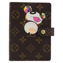 LOUIS VUITTON Monogram Panda Agenda PM Day Planner Cover R20011 LV Auth 202812V-2