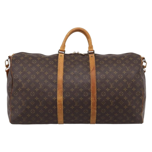 LOUIS VUITTON Monogram Keepall Bandouliere 60 Boston Bag M41412 LV Auth 202814