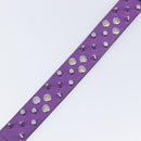 GUCCI Shoulder Strap Leather Purple Black Auth 202818V-10