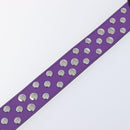 GUCCI Shoulder Strap Leather Purple Black Auth 202818V-11