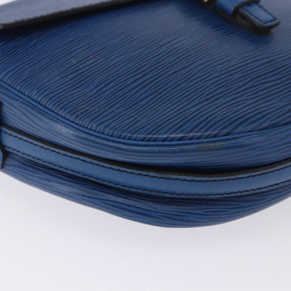 LOUIS VUITTON Epi Jeune Fille MM Shoulder Bag Blue M52155 LV Auth 202822