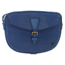 LOUIS VUITTON Epi Jeune Fille MM Shoulder Bag Blue M52155 LV Auth 202822-13