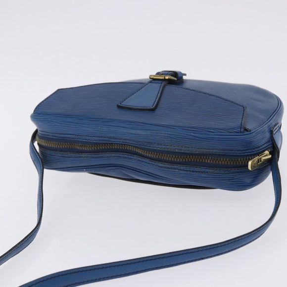 LOUIS VUITTON Epi Jeune Fille MM Shoulder Bag Blue M52155 LV Auth 202822