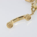 LOUIS VUITTON Porte Cles Hollywood Charm Metal Gold Tone M65382 LV Auth 202823A-10