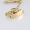 LOUIS VUITTON Porte Cles Hollywood Charm Metal Gold Tone M65382 LV Auth 202823A-14