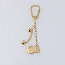 LOUIS VUITTON Porte Cles Hollywood Charm Metal Gold Tone M65382 LV Auth 202823A-13