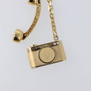 LOUIS VUITTON Porte Cles Hollywood Charm Metal Gold Tone M65382 LV Auth 202823A-4