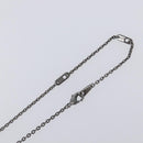 LOUIS VUITTON Pendant Vivienne Necklace Metal Black Silver M00831 Auth 202825M-17