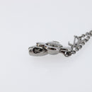 LOUIS VUITTON Pendant Vivienne Necklace Metal Black Silver M00831 Auth 202825M-19