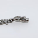LOUIS VUITTON Pendant Vivienne Necklace Metal Black Silver M00831 Auth 202825M-20