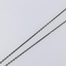 LOUIS VUITTON Pendant Vivienne Necklace Metal Black Silver M00831 Auth 202825M-5