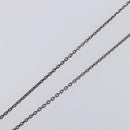 LOUIS VUITTON Pendant Vivienne Necklace Metal Black Silver M00831 Auth 202825M-6