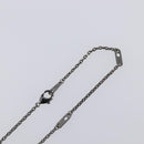 LOUIS VUITTON Pendant Vivienne Necklace Metal Black Silver M00831 Auth 202825M-7