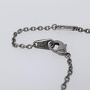 LOUIS VUITTON Pendant Vivienne Necklace Metal Black Silver M00831 Auth 202825M-11