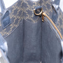 CELINE Macadam Vertical Cabas Hand Bag PVC Leather Brown Gold Tone Auth 202827A-17
