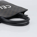 CELINE Macadam Vertical Cabas Hand Bag PVC Leather Brown Gold Tone Auth 202827A-7