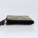 GUCCI GG Supreme Compact Wallet PVC Beige Silver 547083 Auth 202833M-4