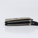 GUCCI GG Supreme Compact Wallet PVC Beige Silver 547083 Auth 202833M-5