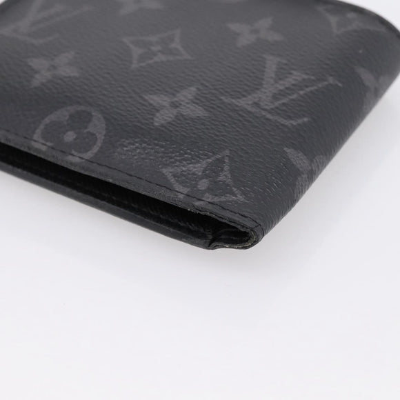 LOUIS VUITTON Monogram Eclipse Portefeuille Marco NM M62545 LV Auth 202834