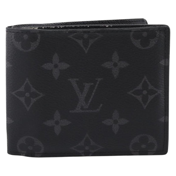 LOUIS VUITTON Monogram Eclipse Portefeuille Marco NM M62545 LV Auth 202834