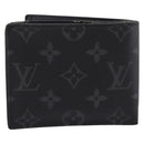 LOUIS VUITTON Monogram Eclipse Portefeuille Marco NM M62545 LV Auth 202834-2