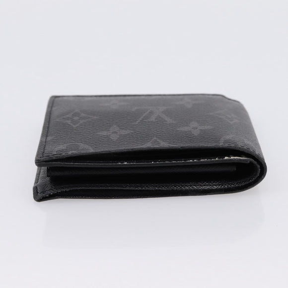 LOUIS VUITTON Monogram Eclipse Portefeuille Marco NM M62545 LV Auth 202834