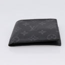 LOUIS VUITTON Monogram Eclipse Portefeuille Marco NM M62545 LV Auth 202834-6