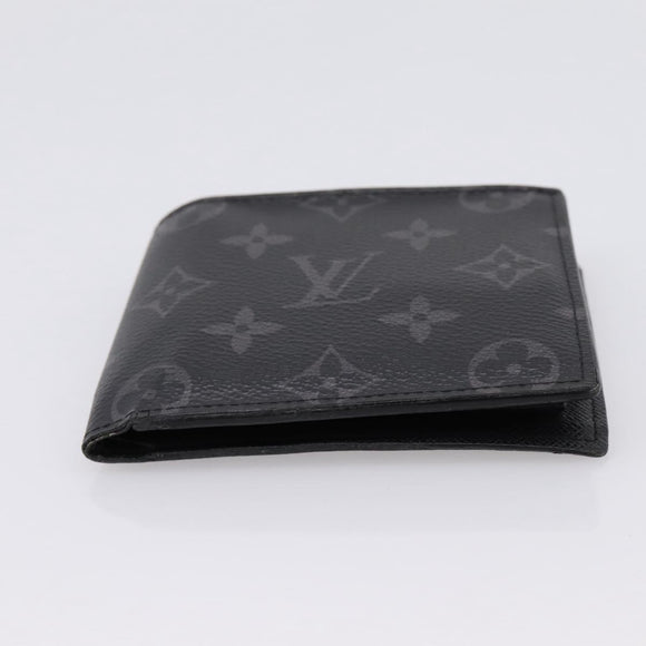 LOUIS VUITTON Monogram Eclipse Portefeuille Marco NM M62545 LV Auth 202834