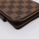 LOUIS VUITTON Damier Ebene Compact Zip Bifold Wallet N61668 LV Auth 202835-11