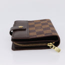 LOUIS VUITTON Damier Ebene Compact Zip Bifold Wallet N61668 LV Auth 202835-6