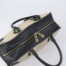 LOEWE Amazona 36 Hand Bag Leather Ivory Gold Tone Auth 202837-6