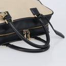 LOEWE Amazona 36 Hand Bag Leather Ivory Gold Tone Auth 202837-7